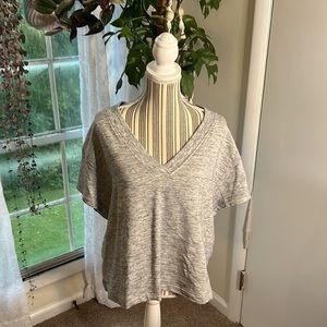 Athleta Cropped Fleece Grey - Size Large